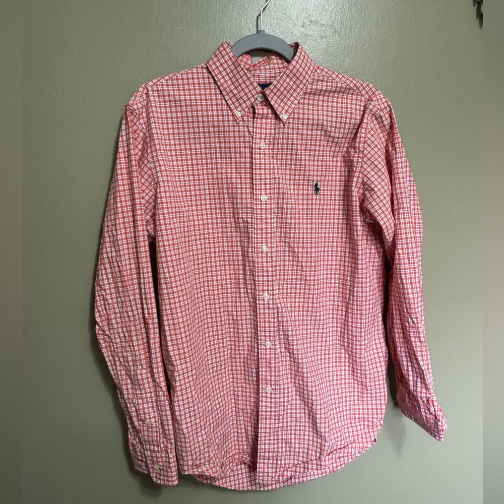 Ralph Lauren Checkered Button Down, Size M‎